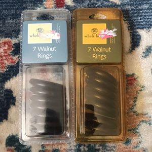 Walnut Curtain Rings Set of 14